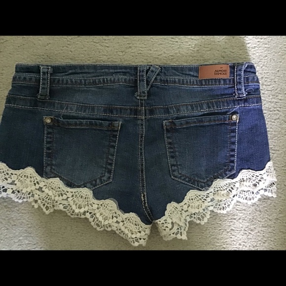 Almost Famous lace-trim denim shorts - Picture 6 of 7